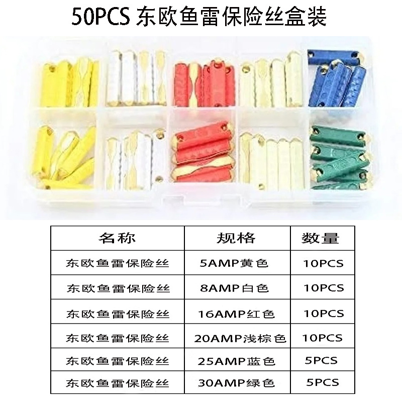50pcs 동유럽 어뢰 퓨즈 박스