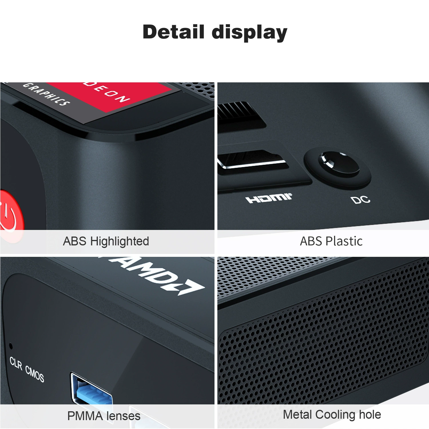 BeeLink SER3 plastic case AMD Ryzen™ 7 3750H mini computer, commercial office computer