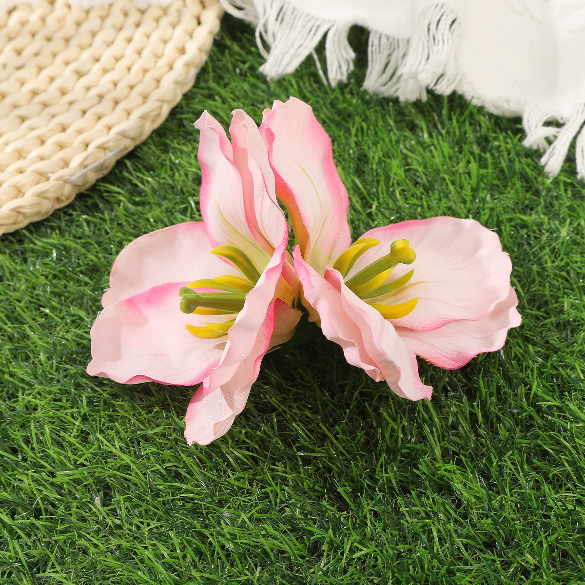 Women's Flower Sweet Silk Flower Hair Clip display picture 6