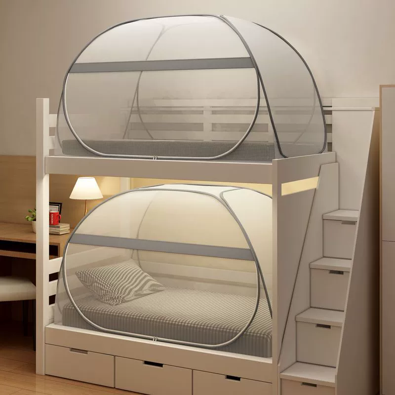 # Студенческое общежитие, односпальная кровать, двухъярусная кровать, бытовая москитная сетка для монгольской юрты без установки с дном 1.0m м