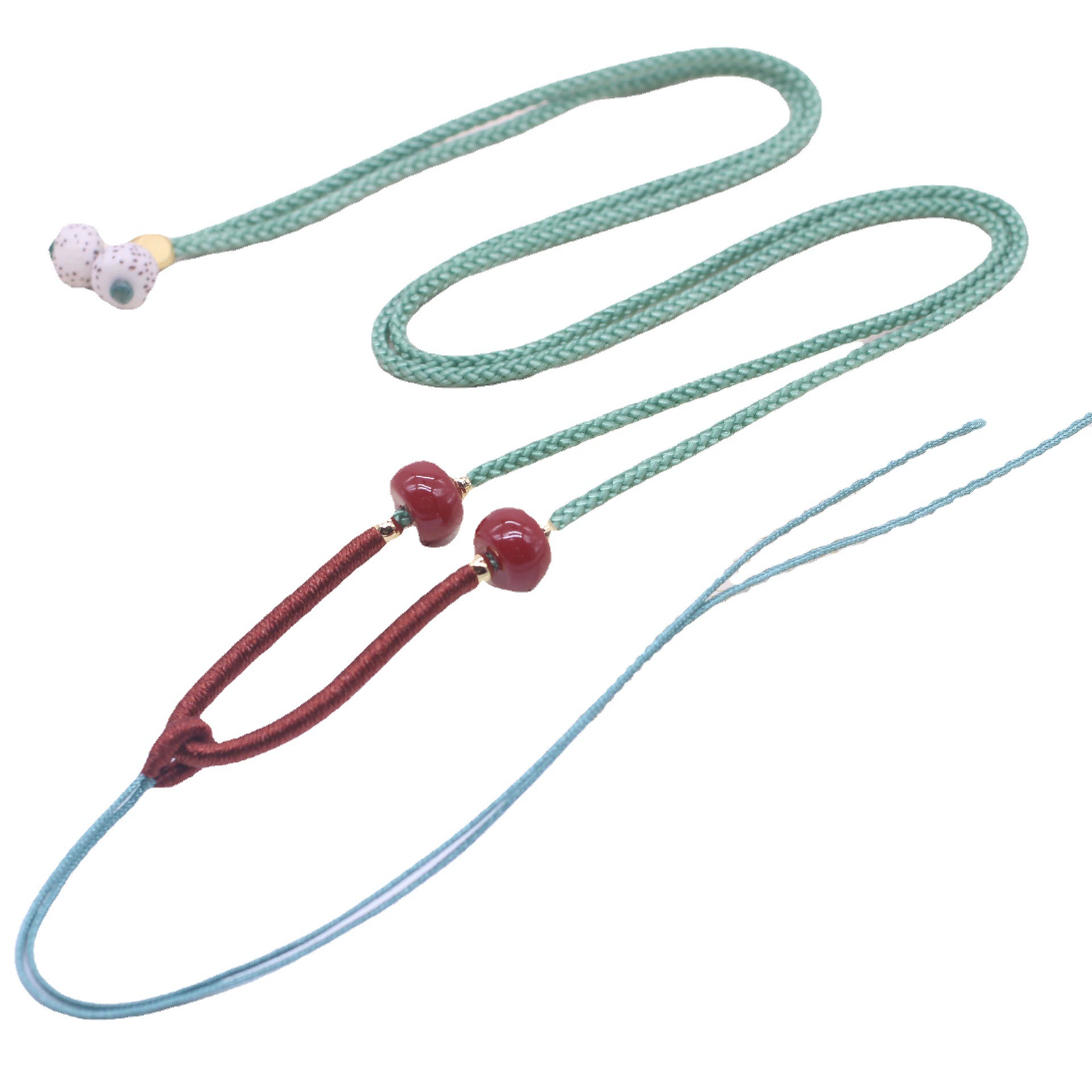 Подвеска, стропа, тканые ювелирные нефриты, шнур necklace, кинбар