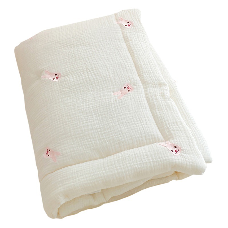 Korean cream color baby quilt pure cotton baby Four Seasons air conditioning quilt newborn children kindergarten nap quilt