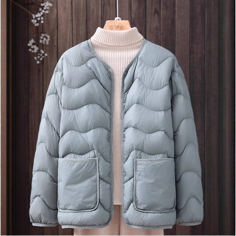 Youjia 2025 New Lightweight down Jacket Women's Short Thin Ultra-Light Outer Wear Winter Round Neck Liner Inner Jacket