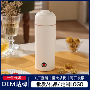 Small Mini Thermal Insulation All-In-One Travel Office Electric Heating Cup Intelligent Heating Portable Thermal Insulation Water Boiling Cup