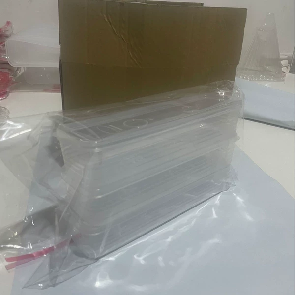 Striped matte box bottom+transparent lid [3 installation]
