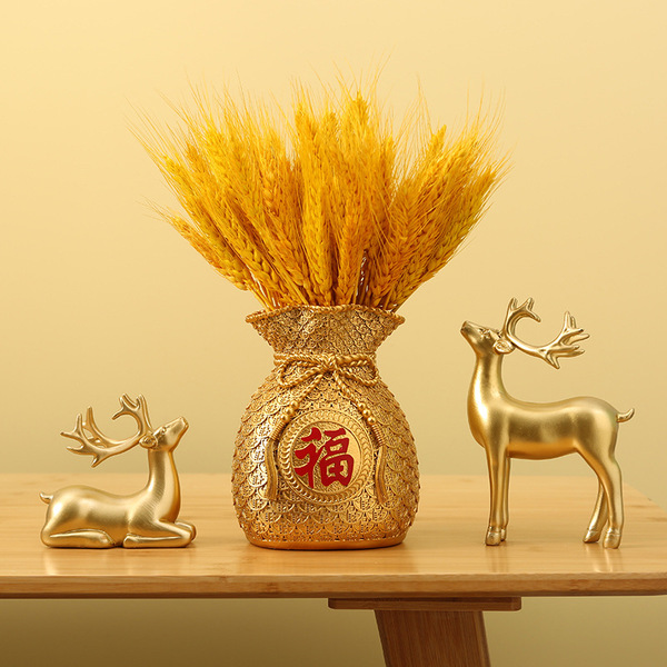 Fortune Fubuku Mai Suo Dry Flower Living Room Decoration Porch Wine…