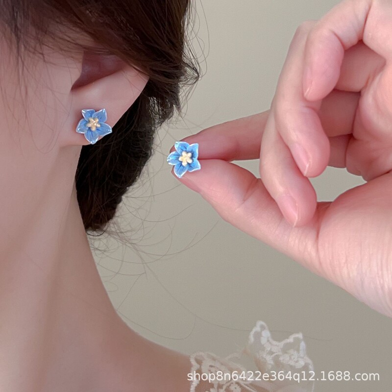 时尚百搭耳环个性小众轻奢高级感耳钉拉丝金属虎眼石秋冬耳饰配饰|undefined