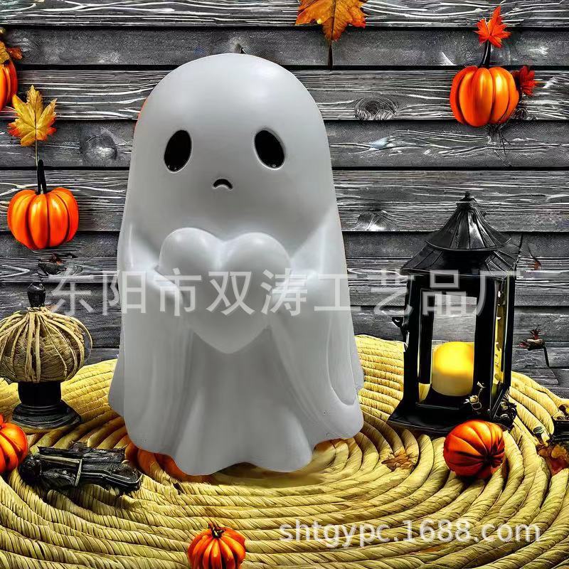 国境を越えた新しいハロウィン中指かわいいゴーストハロウィン愛ゴーストオーナメント|undefined