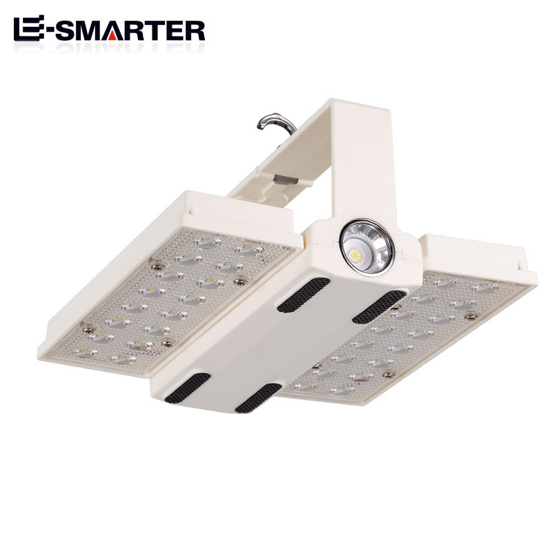 Transfronterizo portátil al aire libre camping luz solar banco de energía plegable luz lateral iluminación de emergencia carga camping Luz