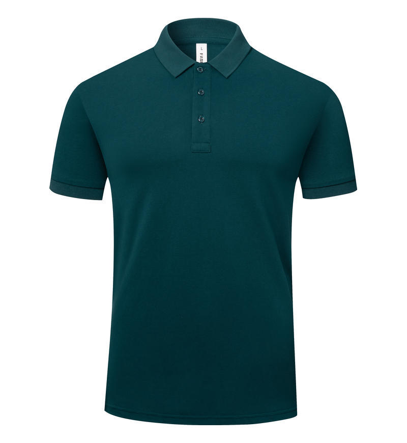 Polo de manga corta de algodón Pima de alta gama con solapa de negocios, polo de algodón para hombre, ropa de trabajo personalizada.