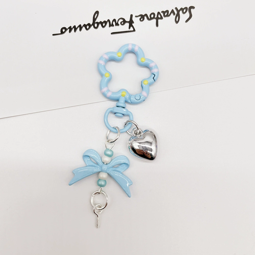 Universal keychain flower-shaped, accessories, flowered, DIY