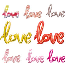 43寸大号连体LOVE字母造型铝膜气球 婚礼派对节日装饰气球批发