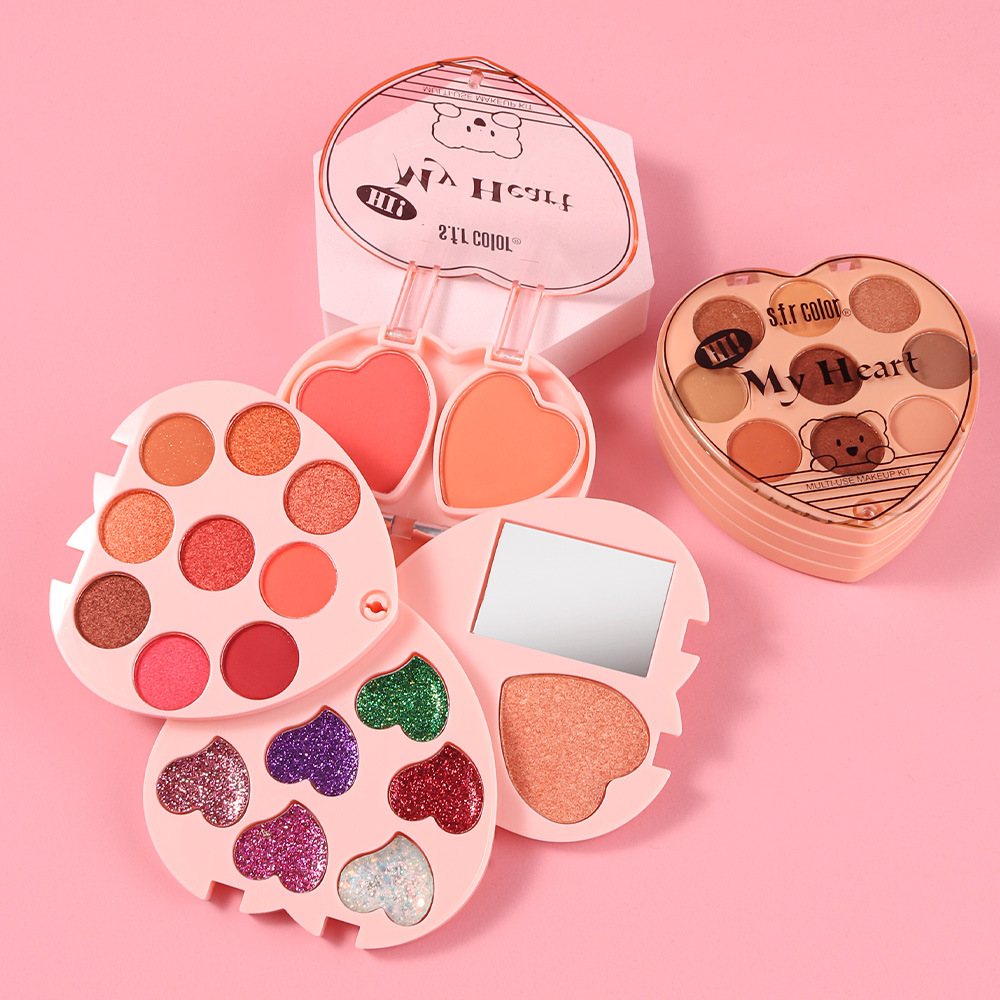 s.f.r color transfronterizo para juveniles de amor conjunto de cosméticos de maquillaje de color flip box set de sombra de ojos
