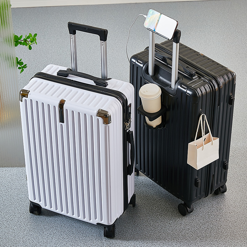 Cross-Border Luggage, Small Trolley Suitcase, Silent Password Lock Suitcase, Student Travel Suitcase, Small 18inch 20inch Carry-On Suitcase