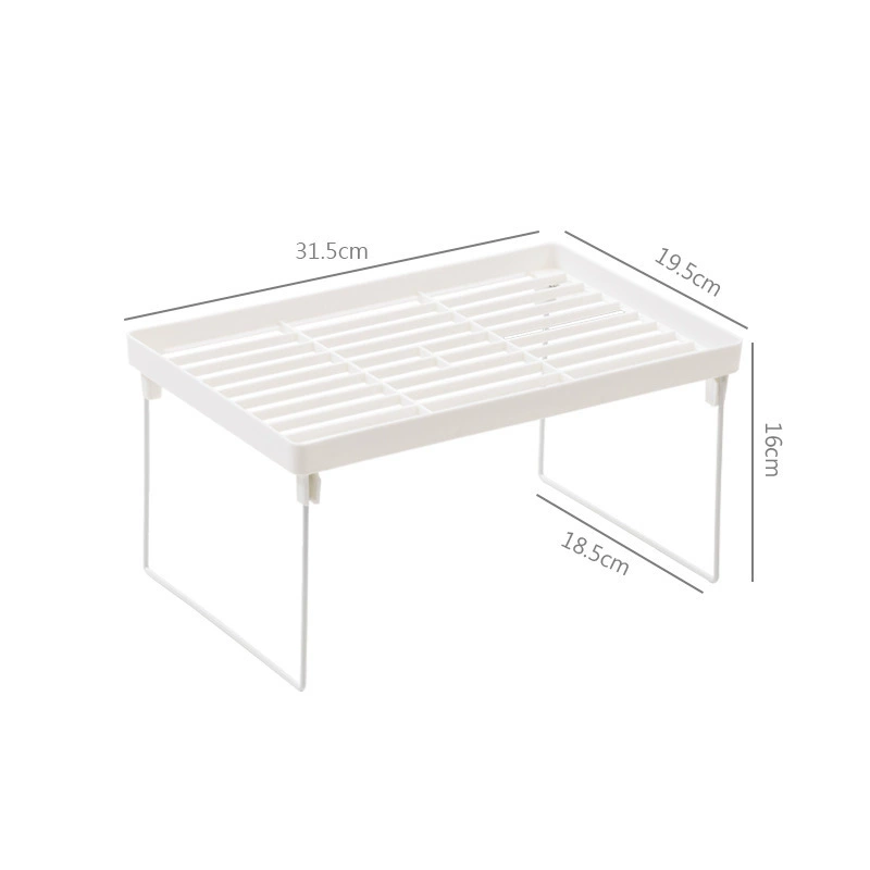 Countertop hollow folding iron-based layered storage rack desktop storage rack storage cabinet interior compartment single-layer folding rack