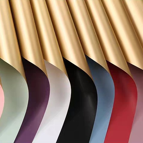 Lizgiran embalaje de flores de dos colores Ouya papel hecho a mano regalo apertura papel de regalo impermeable ramo floral papel de regalo