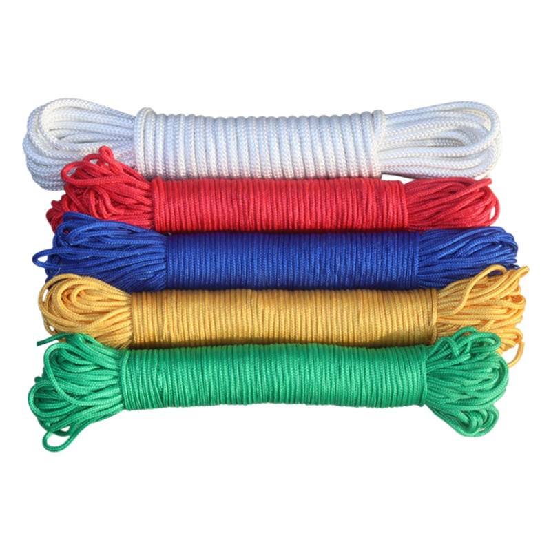 Цвет плетеный канат ручной плетеный Канат нейлоновая веревка оптом вязка веревка палатка декоративная веревка полиэстер веревка