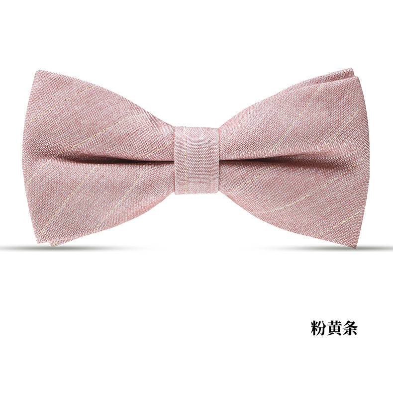 ↤↤↤분홍색과 노란색 줄무늬 나비넥타이 ↦↦↦