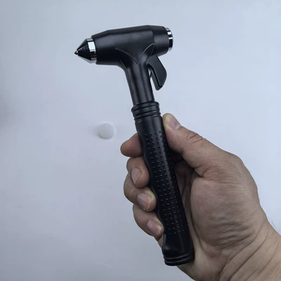 Window-Breaking Gadget, Factory Wholesale, Qəza çəkici - km65-car-safety-hammer-alloy-head-black-hammer-only