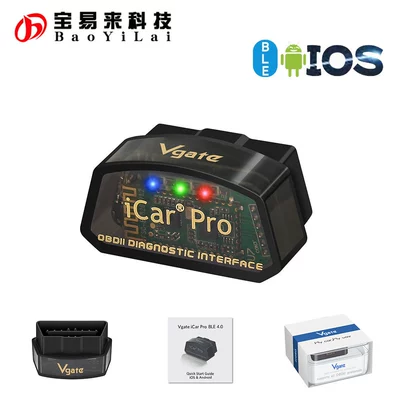 Icar Pro Ble 4.0 Low Power Consumption Bluetooth Wifi Obd Car Fault Diagnosis Device Android Apple