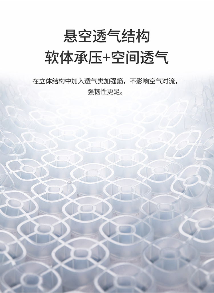 Breathable honeycomb silicone seat cushion for long-term sitting, egg-shaped car chair summer cushion, office gel cooling chair pad