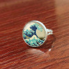 Adjustable ring, fashionable universal accessories, with gem