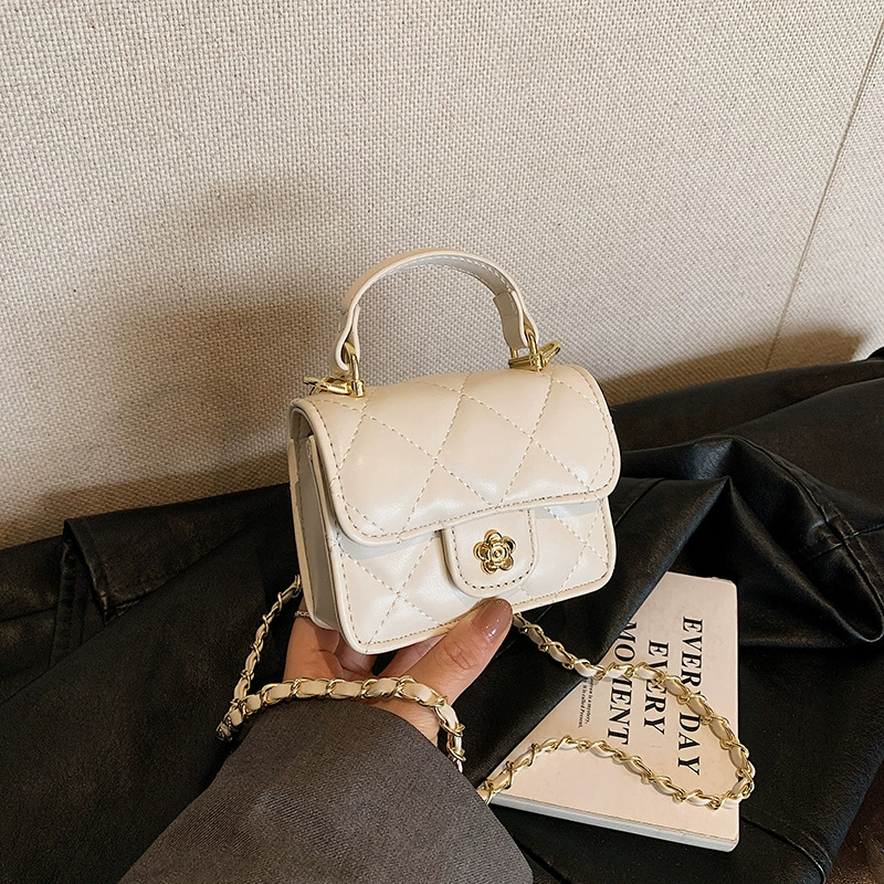 Детская стёганая сумка через плечо в стиле Chanel, мини с цепочкой, 11×6,9×5,94 см