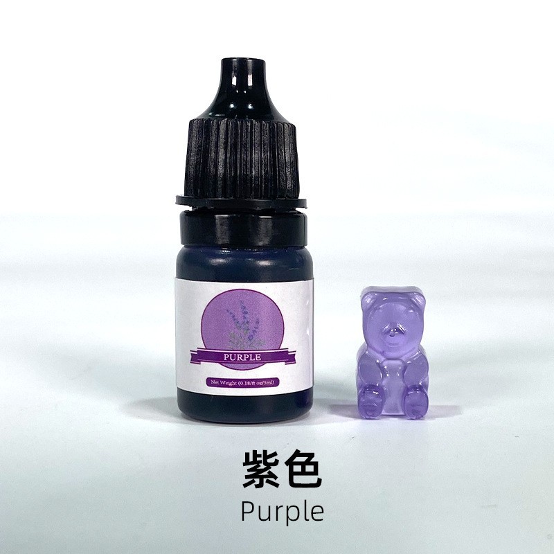 5ml epoxy resin colorant DIY color pigment crystal dropper AB/UV universal 24 color oil-based dyeing