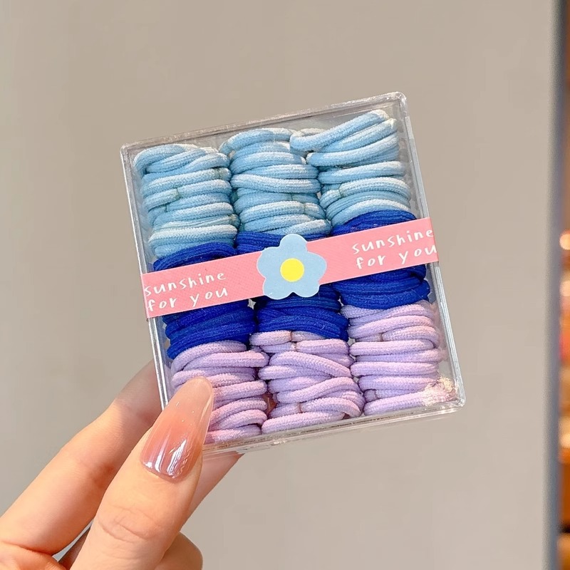 Anillo de pelo de pulgar de dopamina de color para niños niñas corda de caballo de alta elasticidad y durabilidad no daña tocado de cabello