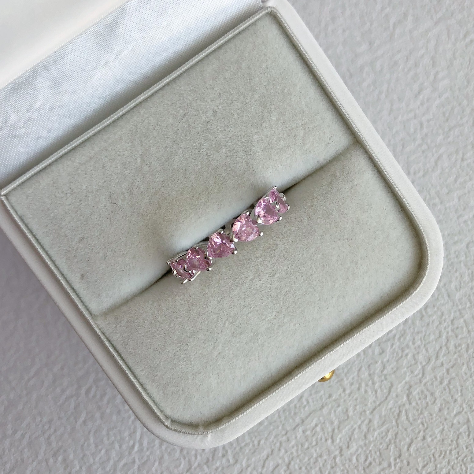 5g Weight Zircon Inlay Material Rings Classification 6, 7, 9 Ring Size 1 Piece Quantity Holiday, Daily Occasion 925 Sterling Silver Material Heart Shape, Bow Knot Pattern Women's Gender Plating, Inlay Design Sweet, Shiny Style 925 Sterling Silver Zircon Heart Shape Bow Knot Rings 26