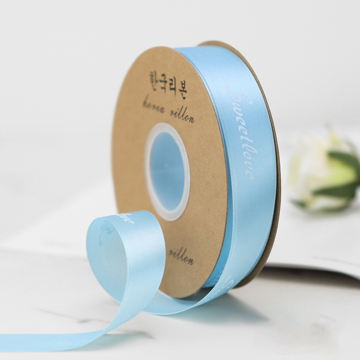 Cinta impresa 2.5 cm para flores y regalos