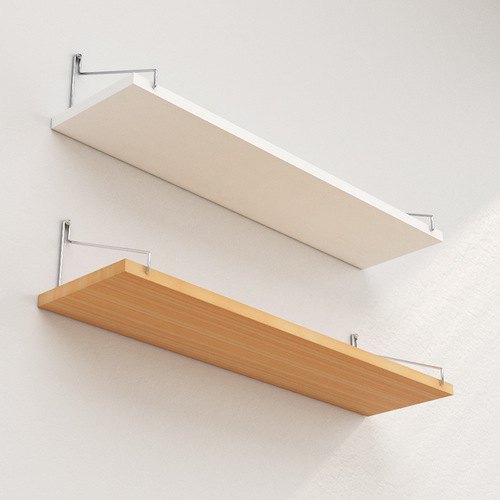 Wall-mounted shelf without drilling, wall hanging wall decoration one-word partition board living room bedroom stand bracket bookshelf wooden board