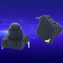 手电筒按键开关2脚12DT-A两脚台灯配件按钮电源开关自锁按键插脚