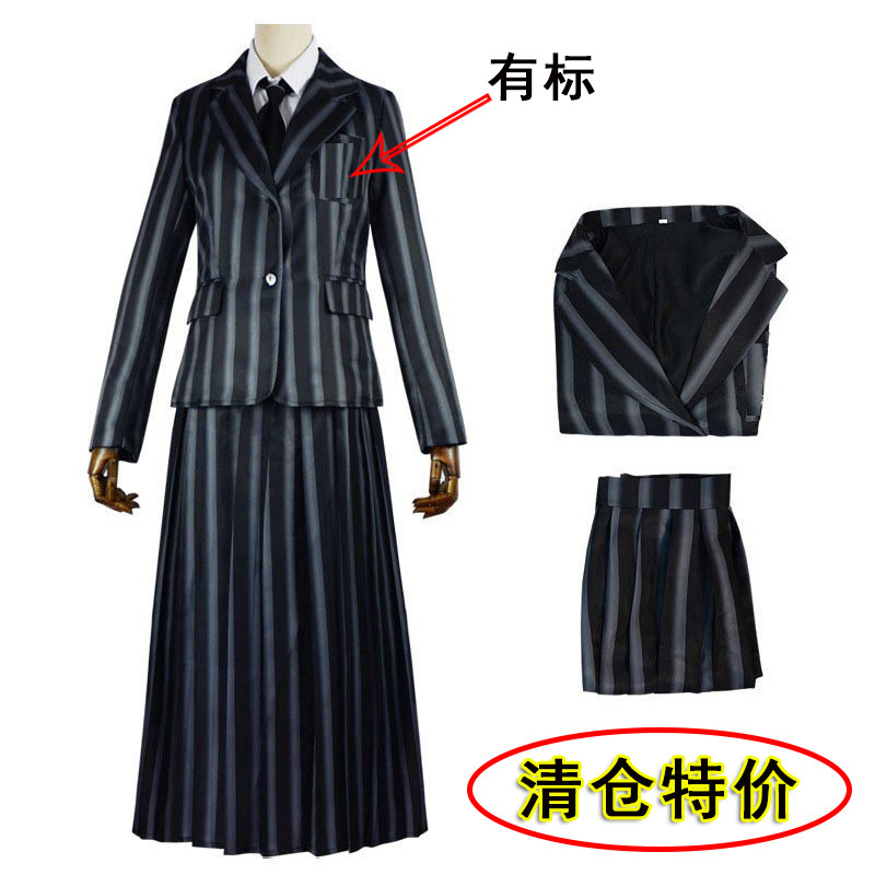 アダムズ一家cos美劇水曜日wednesday女子制服コスプレ同服スーツ|undefined