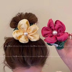 夏の絶妙なバラの花の女の子のヘアバンド、ハイエンドの子供用ヘアアクセサリー、大腸ヘアバンド、気質のヘアロープ帽子