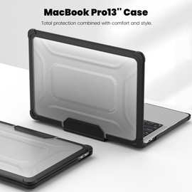 跨境适用MacBook Air13/14笔记本散热手提电脑Pro15/16四角防摔壳