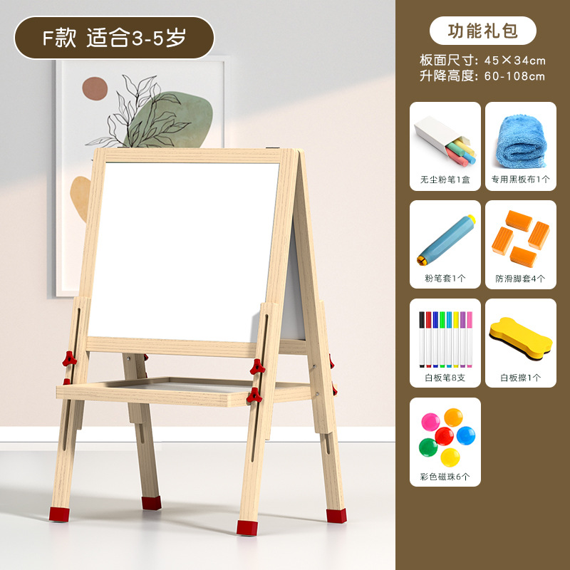 Pizarra pequeña para niños, soporte para el hogar, libre de polvo, libre de polvo, doble cara magnética, dibujo de graffiti para bebés, caballete de juguete, tablero de dibujo