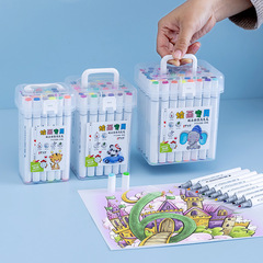 Mark pen set student watercolor pen painting pen alcohol-based ink double-ended art student comic coloring marker pen