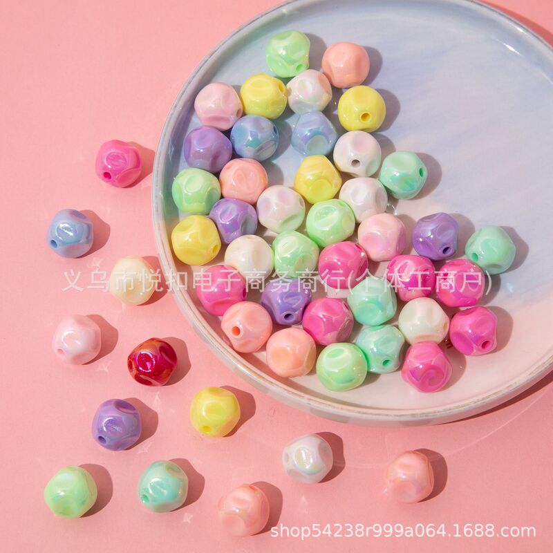 Acrylic Macaron-Colored Fig Hole DIY Phone Chain Bag Pendant Accessory Material Kit