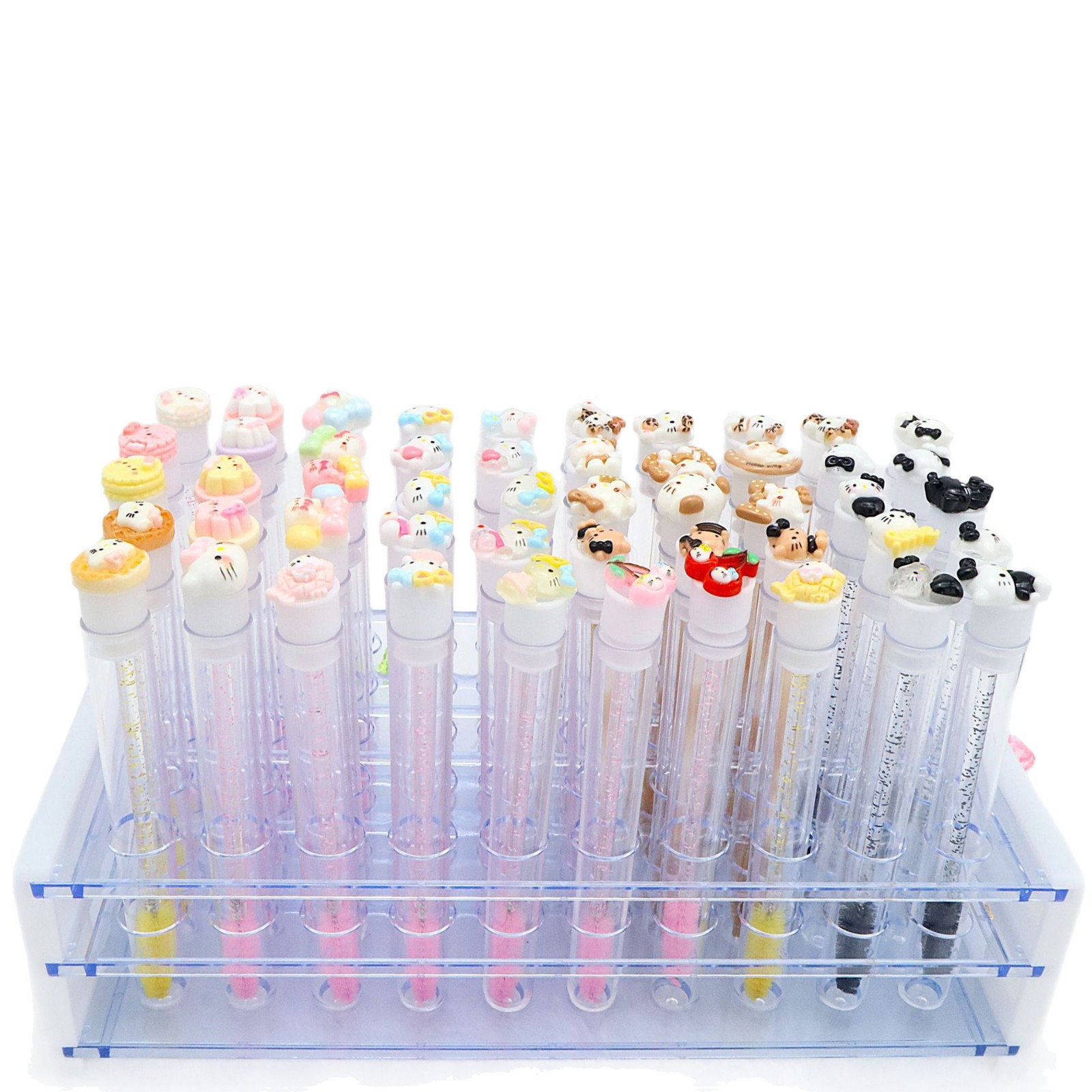 Eyelash Brush (Hello Kitty) Cartoon Mascara Wand, 11.3 cm, assorted character toppers