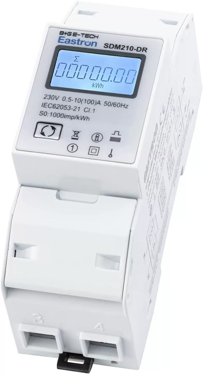 B G E-Tech [SDM210] - digitaler 1 Phasen Wechselstromzähler