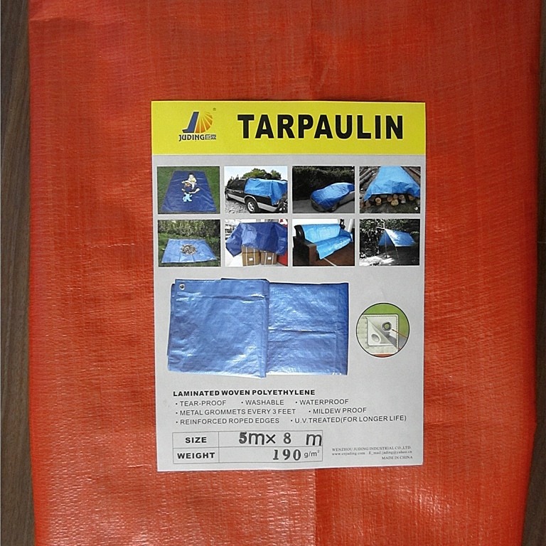 防老化篷布 pe编织布 塑料布 双面橘色篷布