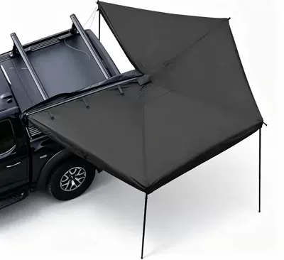 270-Degree Quick-Open Fan-Shaped Tent with Folding Hard Top for Outdoor Camping, Off-Ground, Car-Mounted, Self-Driving Tour Equipment, Rv Camping (Avtomobil dam çadırları) - black-hot-selling-model-3