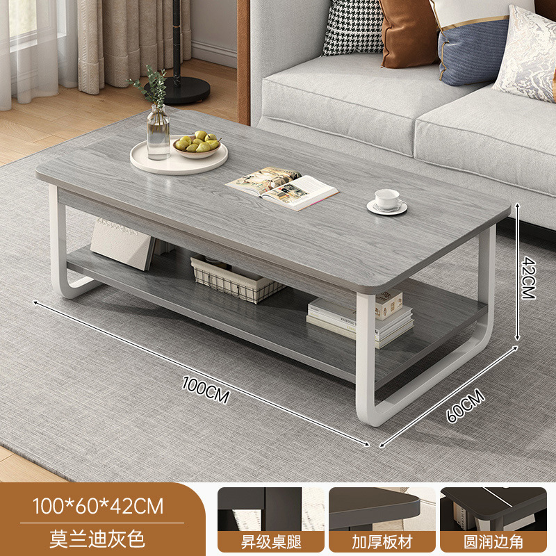 Mesa de té sala de estar simple casa de alquiler pequeña nueva mesa moderna minimalista creativa balcón mesa de té