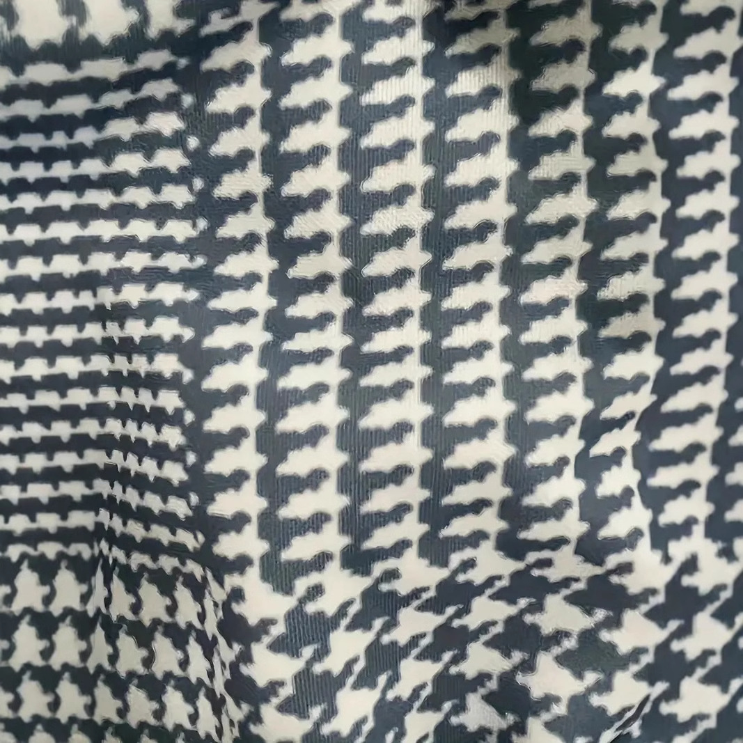 Tejido de punto retro clásico estampado 3D hombre casual de todo fósforo hombro de manga larga botón solapa jersey POLO