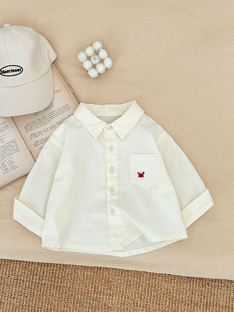Camisas para Niños, Nueva Colección Otoño 2026, Tops de Manga Larga para Bebés, Ropa Infantil Moderna y Elegante, Camisas Vaqueras para Niños, Primavera