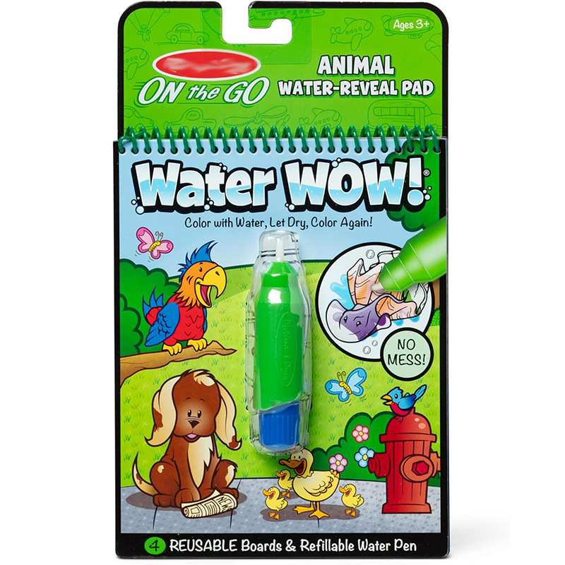 Libro de pintura de agua de rompecabezas de educación temprana transfronteriza Libro de graffiti de agua clara Uso repetido del libro de pintura de agua de bricolaje para niños Versión en inglés