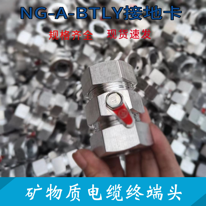 BTLY终端头矿物质电缆头适用铝管外径13-16mm NG-A-BTLY接地卡