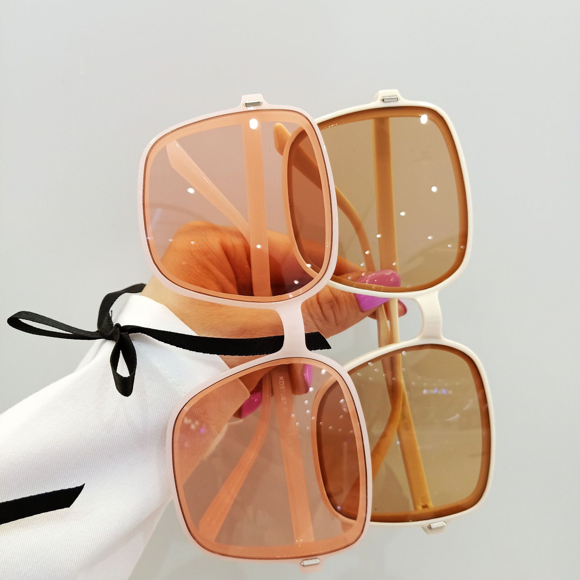 gafas de sol ultraligeras geomtricas coreanas con montura grande de nueva modapicture7
