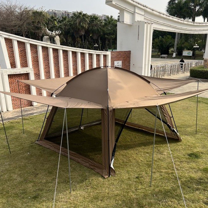 Canopy Two-In-One Sunshade Outdoor Canopy Tent Camping Rainproof Sun Protection Mosquito Net Anti-Mosquito Portable Pergola